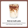 Coffee themed sticky notes Chunchiao Latte style for scrapbooking with 30 sheets - Chocolate Latte