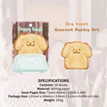 Cute puppy toast themed memo pads 30 sheets writing paper for journaling and scrapbooking - Dog Toast