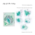 3D silver hot stamping PET Lily of the Valley stickers for scrapbooking DIY decoration - Lily of the Valley