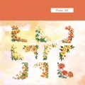 Adesivi angolari floreali vintage Orange Bell con disegni di fiori arancioni caldi - Campana Arancione