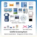 Y2K vintage stationery set including stickers and papers with retro gaming designs - Goldfish Screening Room