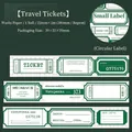 Washi Tape mit Reiseti켓-Motiv im Vintage-Stil, 22mm x 2m Rolle für Scrapbooking - Reisetickets