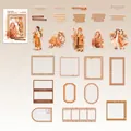 Autocollants PET vintage avec thèmes de filles et nature pour la décoration créative - Image en Poésie