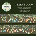 Waterproof PET decorative tape with romantic colorful star lamp hand-drawn illustrations - Shimmering Star Lamp