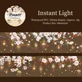 Romantic PET decorative tape featuring white cherry blossoms and classic lanterns design - Instant Light