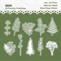 Retro botanical washi paper stickers with 3D foam texture in white floral patterns - Plant Print