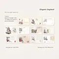 British stamp style vintage memo pad set featuring 50 sheets for DIY journaling - Elegant British Style