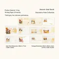 Sunset and Dusk vintage stamp-style paper set with 10 golden hour landscape designs - Sunset Glow