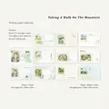 Stamp style vintage forest notepad with 50 sheets of nature-themed DIY scrapbooking paper - Walking in the Mountains
