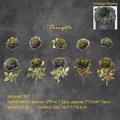 Adesivi floreali in PET con rose in foglia oro nero per decorazione scrapbooking - Pensieri