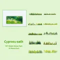 Pegatinas de bosques de pinos y cipreses en papel PET y Washi para manualidades DIY - Juramento de Pino y Ciprés