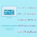Pack de pegatinas PET washi Obertura de Invierno con paisajes nevados para diarios - Obertura de Invierno