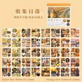 Set di 40 adesivi washi a tema tramonto per scrapbooking creativo e decorazioni DIY - Collezione Tramonto