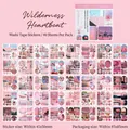 DIY Heartfelt Wilderness washi stickers with aesthetic pink travel and lifestyle themes - Heartbeat Wilderness