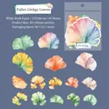 Ginkgo blad stickerset met gotisch stadsthema van kraftpapier 45 stuks verpakking - Falling Ginkgo Leaf