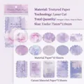 Papel de scrapbooking calado encaje Peninsula Purple Fog con patrones de corte láser - Niebla Púrpura De La Península