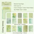 Papel decorativo verde de encaje para scrapbooking y manualidades pack de 15 hojas - Poetry of the Greens