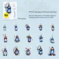 PET Dekosticker-Set Kristallfeuer mit 15 traumhaften Laternenmotiven für Planer - Kristallfeuer