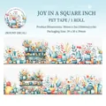 Ruban PET décoratif plantes en pot aquarelle pour scrapbooking et loisirs créatifs - Entre Pouces Carrés