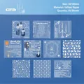 Translucent vellum paper stickers featuring vintage candle designs for scrapbooking - Waxglow Candle