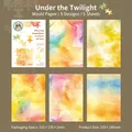 Adesivi in carta Washi acquerello serie Sotto il Tramonto per scrapbooking fai-da-te - Sotto il Tramonto