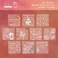Retro Sporemark Aufkleber aus Transparentpapier mit Pilzmotiven für Scrapbooking 20er Pack - Sporemark Pilz