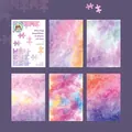 Set di 5 adesivi washi acquerello stellato per scrapbooking DIY e decorazioni - Cielo Stellato