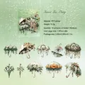 Forest Tea Party PET flower umbrella stickers for scrapbooking, 20 pieces set - Forest Tea Party