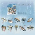 Bluebell Secret PET floral umbrella stickers set with waterproof finish for journaling - Bluebell Secret Realm