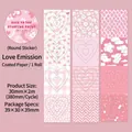 Sweet pink heart pattern decorative paper tape for DIY journaling and scrapbooking - Heart Launch