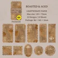 Smoky coffee lace material paper set with vintage patterns for DIY scrapbooking decor - Smoky