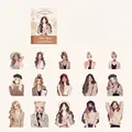 Khaki Button series elegant urban female PET stickers set with 30 pieces for journaling - Khaki Button