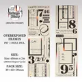 Vintage PET film frame tape with retro English quotes and ink marks for journaling - Overexposed Frame