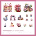 Encounter Romance series PET stickers set with 15 vintage floral and scenery designs - Encounter Romance