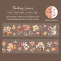 Herbstliches PET-Klebeband mit Muschelglanz und fallenden Blättern für DIY-Dekor - Schwebende Herbstblätter