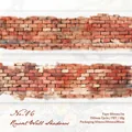 PET decorative tape No.06 with realistic red brick wall texture for journaling 50mm x 2m - Brown Red Wall Shadow