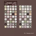 Retro Morandi PU stickers featuring A-Z letters and days for DIY scrapbooking - Jumping Colors