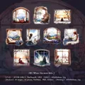 Autocollants PET décoratifs scènes de fenêtres d'hiver série When the Snow Falls 10pcs - 3. Quand la neige tombe