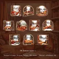 Autocollants PET chaleur d'hiver pour scrapbooking avec 10 designs de fenêtres uniques - 6. Embrasser la chaleur