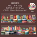Ruban PET décoratif vieux livres pour scrapbooking et journaux DIY, taille 50mm x 2m - 50mmx2m / Livres Anciens Empilés