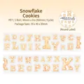 Nastro PET Alphabet Paradise stile biscotto di neve per decorazione scrapbooking DIY - 40mmx2m / Paradiso degli Alfabeti - Biscotti a Fiocco di Neve