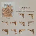 Steampunk Zahnrad-Eckaufkleber aus Shengmu-Papier für Scrapbooking, Set mit 20 Blättern - Zahnrad-Ära