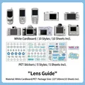 Vintage camera themed card and PET sticker set for DIY scrapbooking and Korean deco - Camera Guide