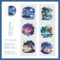 Seaside Reflection PET decorative tape with moonlit trees for DIY scrapbooking journaling - Seaside Reflection