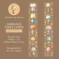 Vintage atmosphere lamp pattern PET decorative tape roll with gold star details - Atmosphere Desk Lamp