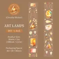 Vintage art lamp theme PET decorative tape roll for DIY scrapbooking and journal crafts - Artistic Lighting
