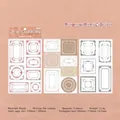 Retro-Rahmen-Washi-Sticker-Set für Scrapbooking mit kunstvollen Vintage-Rahmendesigns - Blühende Poesie