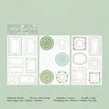 Flower Blossom Story Vintage Washi-Sticker-Set mit Blumenrahmen und Stanzmustern - Blütenknospen Geschichte
