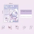 Adesivi in PET Phantom Butterfly con motivi di farfalle color lavanda e blu sognanti - Dimensione del Crepuscolo