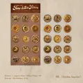 Goldene PU-Wachssiegel-Aufkleber mit Retro-Naturmotiven für DIY-Scrapbooking-Journale - Goldene Marke